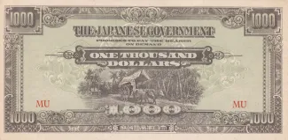 British Malaysia 1.000 Dollars, 1942 image