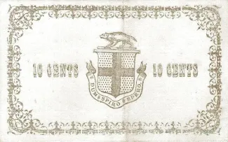 British Malaysia 10 Cents, 1919 reverse
