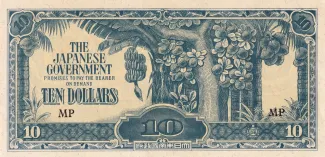 British Malaysia 10 Dollars, 1942 image