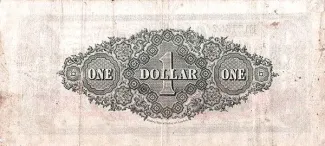 British Malaysia 1 Dollar, 1927 reverse
