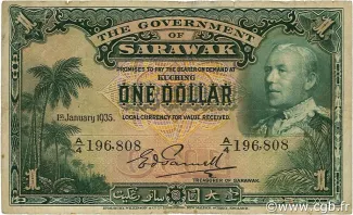 British Malaysia 1 Dollar, 1935 image