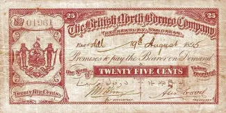 British Malaysia 25 Cents, 1895 image