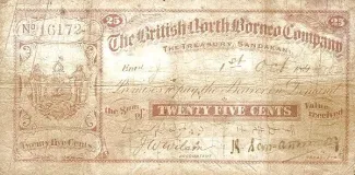 British Malaysia 25 Cents, 1920 image