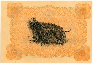 British Malaysia 25 Cents, 1917 reverse