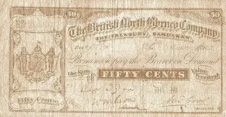 British Malaysia 50 Cents, 1895 image