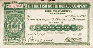 British Malaysia 50 Cents, 1929 image