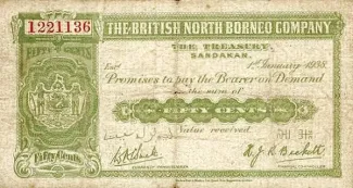 British Malaysia 50 Cents, 1938 image