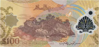 Brunei 100 Ringgit, 2004-2013 reverse