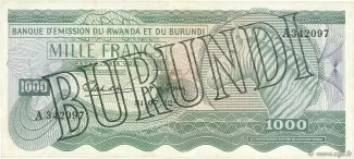 Burundi 1.000 Francs, 1964