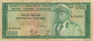 Burundi 1.000 Francs, 1965