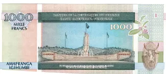 Burundi 1.000 Francs, 1994-2006 reverse
