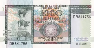 Burundi 1.000 Francs, 2009