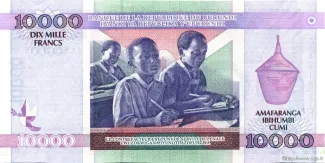 Burundi 10 000, 2004-2006 reverse