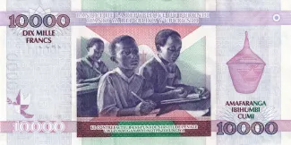 Burundi 10 000, 2009-2013 reverse