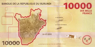 Burundi 10 000, 2015-2018 reverse