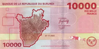 Burundi 10 000, 2022 reverse