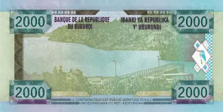 Burundi 2.000 Francs, 2008 reverse