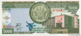 Burundi 5.000 Francs, 1999-2005