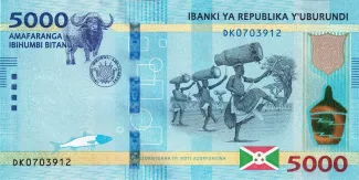 Burundi 5.000 Francs, 2015-2018