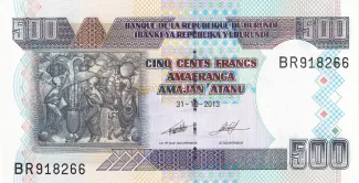 Burundi 500 Francs, 2009-2013