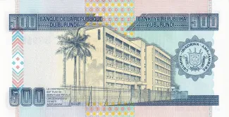Burundi 500 Francs, 2009-2013 reverse
