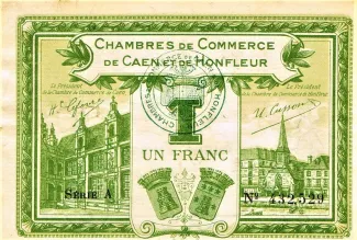 French notgeld 1 Franc, 1915 image