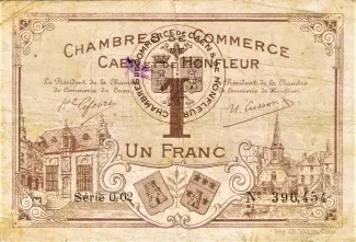 French notgeld 1 Franc, 1920 image