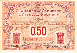 French notgeld 50 Centimes, 1915 image