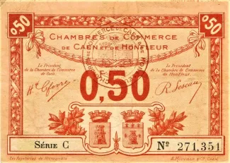 French notgeld 50 Centimes, 1920 image