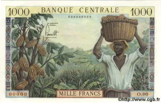 Cameroon 1.000 Francs, 1961 image
