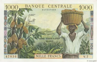 Cameroon 1.000 Francs, 1962 image