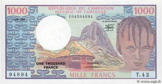 Cameroon 1.000 Francs, 1984 image