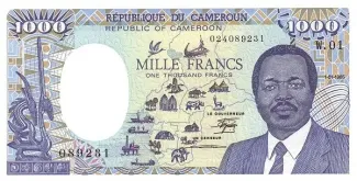 Cameroon 1.000 Francs, 1985 image