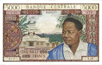 Cameroon 5.000 Francs, 1961 image