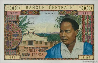Cameroon 5.000 Francs, 1962 image