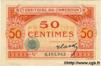 Cameroon 50 Centimes, 1922 image