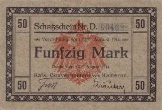 Cameroon 50 Marks, 1914 image