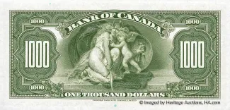 Canada 1.000 Dollars, 1935 reverse