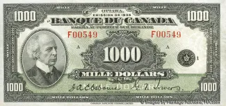 Canada 1.000 Dollars, 1935