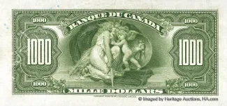 Canada 1.000 Dollars, 1935 reverse