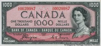 Canada 1.000 Dollars, 1954