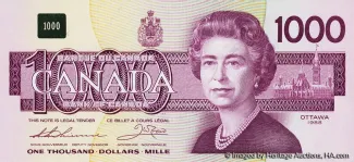 Canada 1.000 Dollars, 1988
