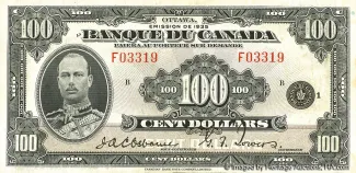 Canada 100 Dollars, 1935