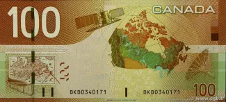 Canada 100 Dollars, 2003-2009 reverse