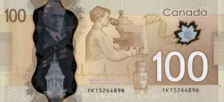 Canada 100 Dollars, 2011 reverse
