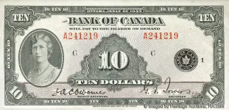 Canada 10 Dollars, 1935