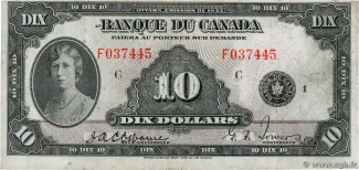 Canada 10 Dollars, 1935