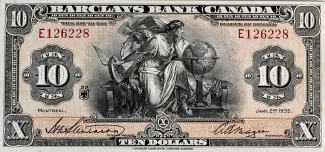 Canada 10 Dollars, 1935