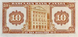 Canada 10 Dollars, 1935 reverse