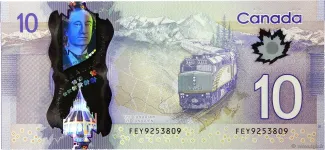 Canada 10 Dollars, 2013 reverse